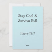 Eid Adha Grappige Meme- Geit in vakantiemodus Feestdagenkaart (Achterkant)