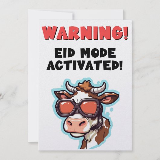 Eid Adha grappige meme Happy Eid! Feestdagenkaart (Voorkant)