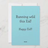 Eid Adha grappige meme Prettig Eid! Feestdagenkaart (Achterkant)