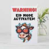 Eid Adha grappige meme Prettig Eid! Feestdagenkaart (Staand voorkant)
