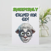 Eid Adha Grappige Meme Schapen Tellen! Feestdagenkaart (Staand voorkant)