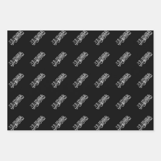 Eid Adha Mubarak Arabic Scripting Wrapping Paper (Voorkant 2)