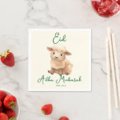 Eid  Al Adha Beige Cute  Sheep  Dinner  Servet (Insitu)