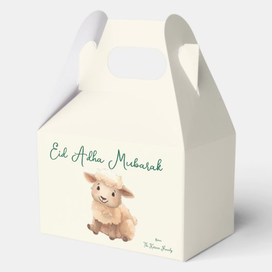 Eid Al Adha Beige Kinder Behandeling Bedankdoosjes (Voorkant)