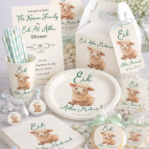 Eid Al Adha Beige Schattige Schaap Feest