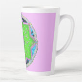 Eid al-Adha bloemige 8-puntige ster Latte Mok (Rechts)