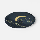 Eid  Al Adha Dark Blue Sheep Dinner  Papieren Bordje (Gekanteld)