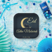 Eid  Al Adha Dark Blue Sheep Dinner  Papieren Bordje (Feest)