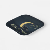 Eid  Al Adha Dark Blue Sheep Dinner  Papieren Bordje (Gebogen)