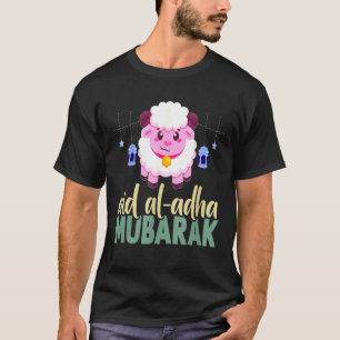 Eid Al Adha Eid Mubarak Gelukkige Dag Moslimvrouwe T-shirt