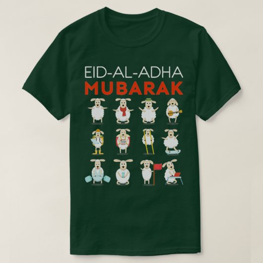 Eid Al Adha Eid Mubarak Happy Eid Day Muslim (1) T-shirt (Design voorkant)