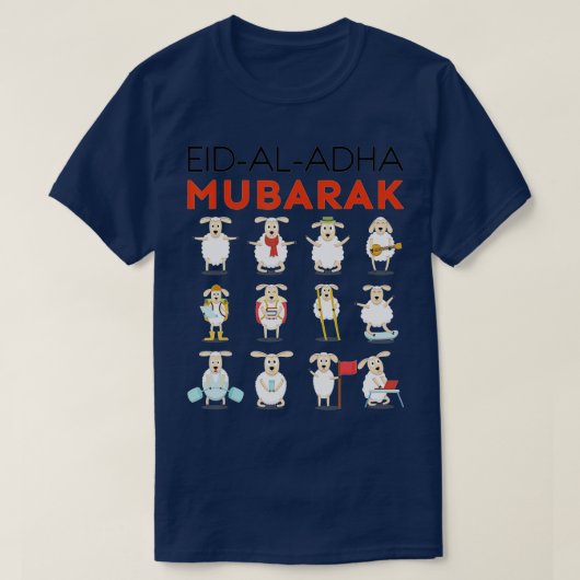 Eid Al Adha Eid Mubarak Happy Eid Day Muslim (31) T-shirt (Design voorkant)