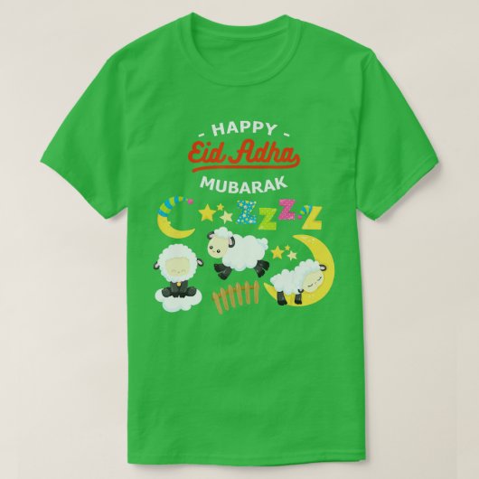 Eid Al Adha Eid Mubarak Happy Eid Day Muslim 38 T-shirt (Design voorkant)