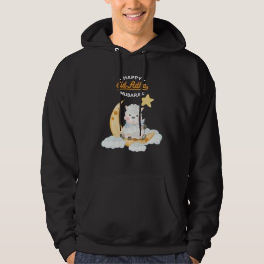 Eid Al Adha Eid Mubarak Happy Eid Day Muslim Hoodie (Voorkant)