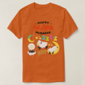 Eid Al Adha Eid Mubarak Happy Eid Day Muslim T-shirt (Design voorkant)
