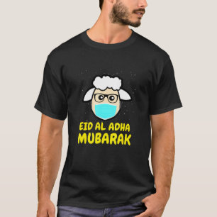 Eid Al-Adha Eid Mubarak Masker Sheep Eid Day Kinde T-shirt