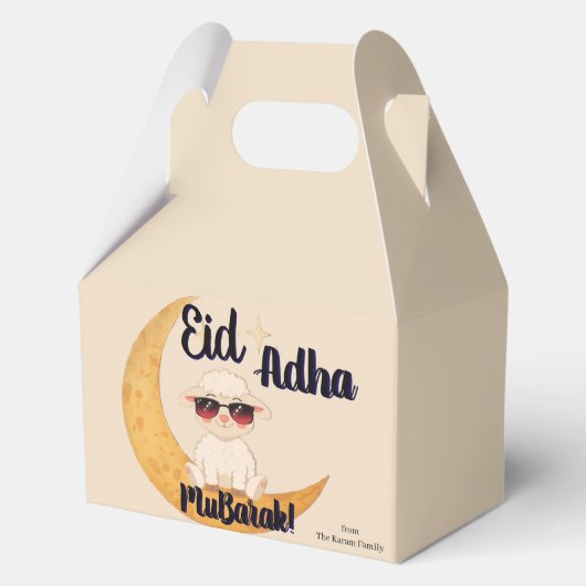Eid Al Adha-feestbehandeling Bedankdoosjes (Achterkant)