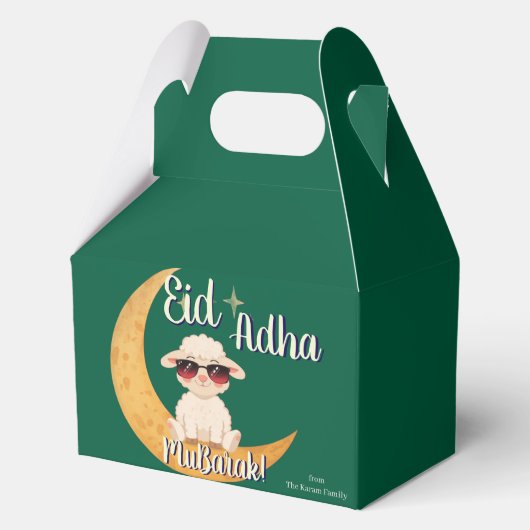 Eid Al Adha-feestbehandeling Bedankdoosjes (Achterkant)