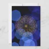 Eid Al Adha Golden Mandala Flat Vakantie Kaart (Achterkant)