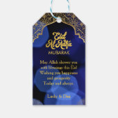 Eid Al Adha Golden Mandala Flat Vakantie Kaart Cadeaulabel (Voorkant)