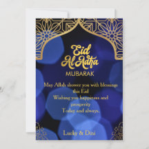 Eid Al Adha Gouden Mandala Platte Vakantiekaart