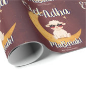 Eid Al Adha Grappig Cute Schaap Diner Cadeaupapier (Rol Hoek)