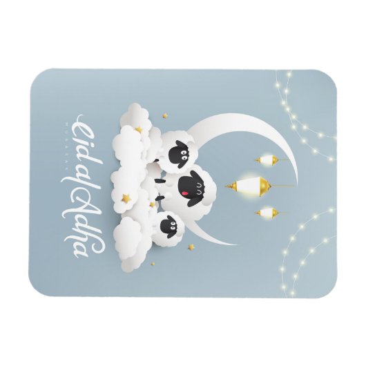 Eid-Al-Adha-Greeting-Kaart Holiday Kaart Magneet (Horizontaal)