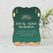 Eid al-Adha kaart – Mubarak Wens (Staand voorkant)