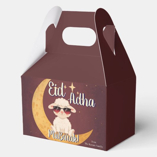 Eid Al Adha kinderbehandeling Bedankdoosjes (Achterkant)