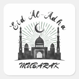 EID AL ADHA MUBARAK 2023 VIERKANTE STICKER
