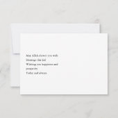 Eid al-Adha Mubarak Arabic Calligraphy Bedankkaart (Achterkant)