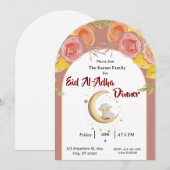 Eid Al Adha Mubarak Bloem Moderne Kaart (Voorkant / Achterkant)
