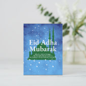 Eid Al-adha Mubarak Briefkaart (Staand voorkant)