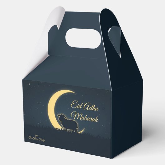 Eid Al Adha Mubarak Elegant Bedankdoosjes (Voorkant)
