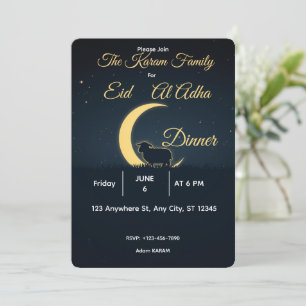 Eid Al Adha Mubarak  Elegant Feest  Kaart