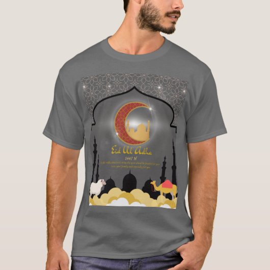 Eid al Adha Mubarak 🌙✨ Feest van de Opoffering & T-shirt (Voorkant)