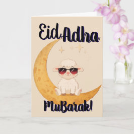 Eid Al Adha Mubarak Grappige Schaap Wenskaart Kaart