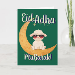 Eid Al Adha Mubarak Grappige Schaap Wenskaart Kaart