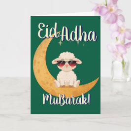 Eid Al Adha Mubarak Grappige Schaap Wenskaart Kaart