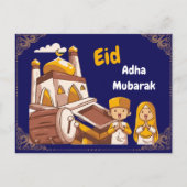 Eid Al-Adha Mubarak Greeting Card Aankondigingskaart (Voorkant)