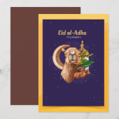 Eid al-Adha (Mubarak) Kaart (Voorkant / Achterkant)