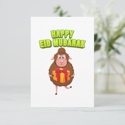 Eid Al Adha Mubarak Kaart (Staand voorkant)