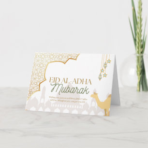 Eid Al-Adha Mubarak Kameelkaart 2026 Kaart
