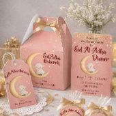 Eid Al Adha Mubarak  Modern Roze Bedankdoosjes