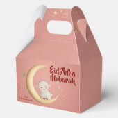 Eid Al Adha Mubarak  Modern Roze Bedankdoosjes (Achterkant)