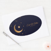 Eid-Al-Adha Mubarak Ovale Sticker (Envelop)
