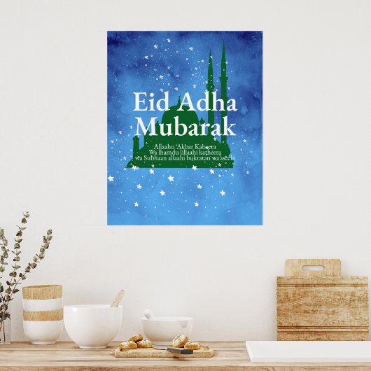 Eid Al-adha Mubarak Poster (Keuken)