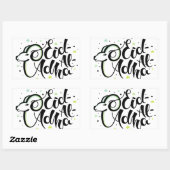 Eid al-adha mubarak rechthoekige sticker (Vel)