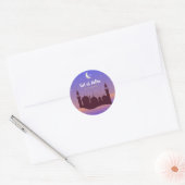 Eid Al Adha Mubarak Ronde Sticker (Envelop)