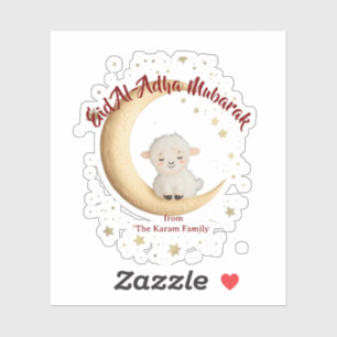 Eid Al-Adha Mubarak Roze Sticker